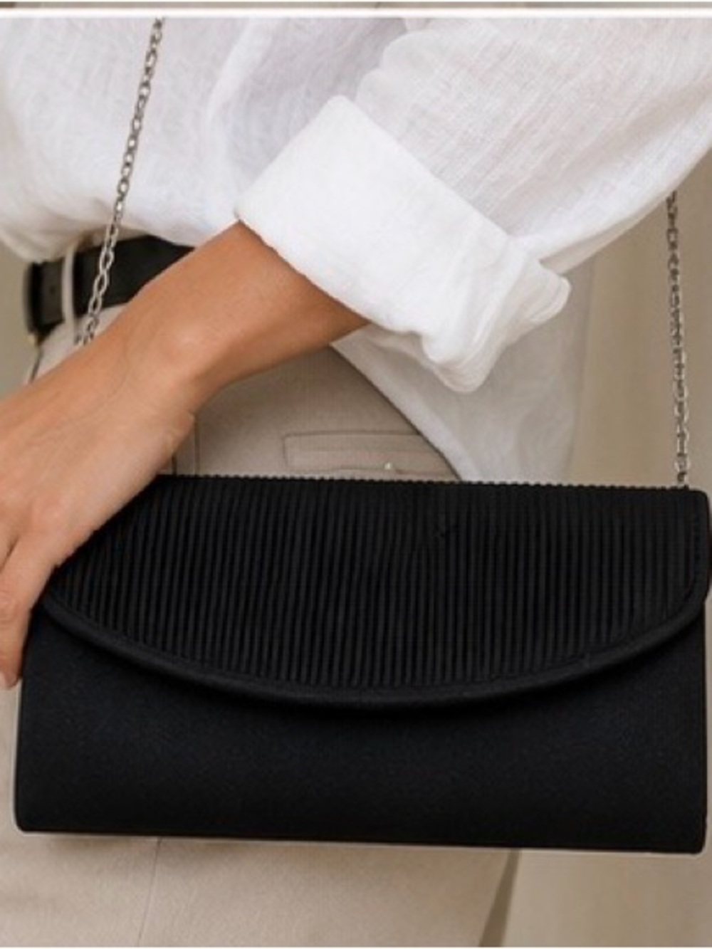 Women’s Black Envelope Hand Bag